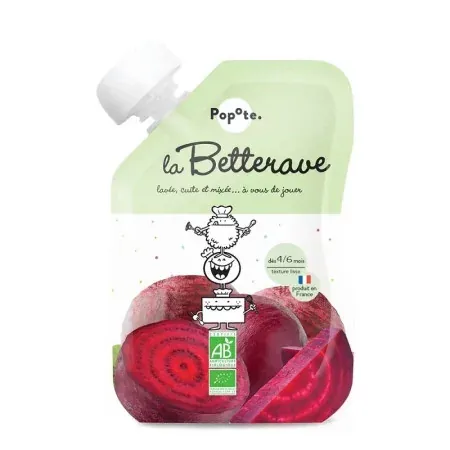 Popote La Betterave Bio Purée 120g - Univers Pharmacie
