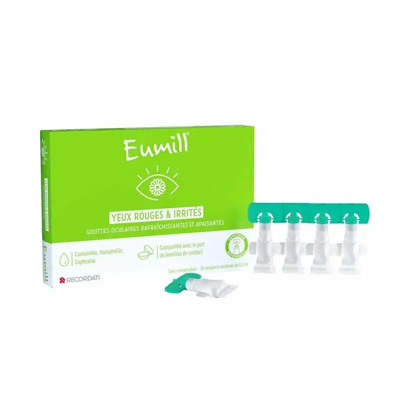 Eumill Yeux Rouges et Irritées 10 unidoses - Univers Pharmacie