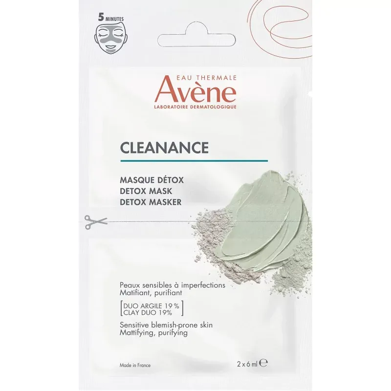 Avène Cleanance Masque Détox 2X6ml - Univers Pharmacie