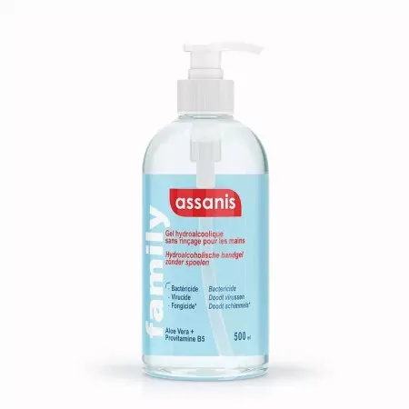 Assanis Gel Mains Hydroalcoolique 500ml - Univers Pharmacie