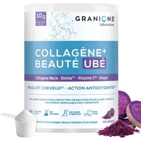 Granions Collagène+ Beauté Goût Ubé 216g - Univers Pharmacie