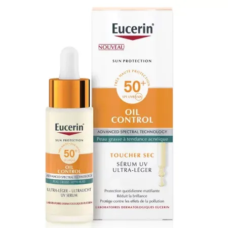 Eucerin Sun Oil Control Sérum Solaire Ultra-léger SPF50+ 30ml - Univers Pharmacie