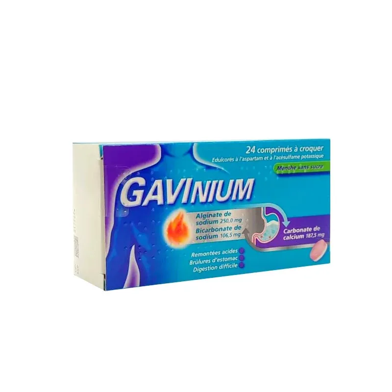 Gavinium 24 comprimés à croquer - Univers Pharmacie