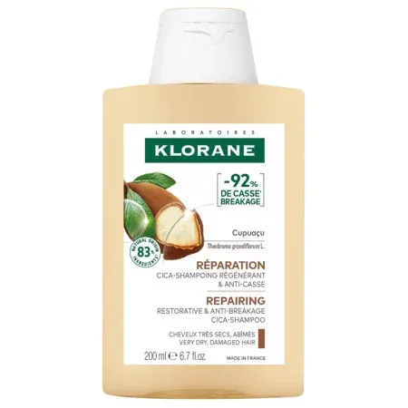Klorane Réparation Cica-shampoing Régénérant & Anti-casse 200ml - Univers Pharmacie