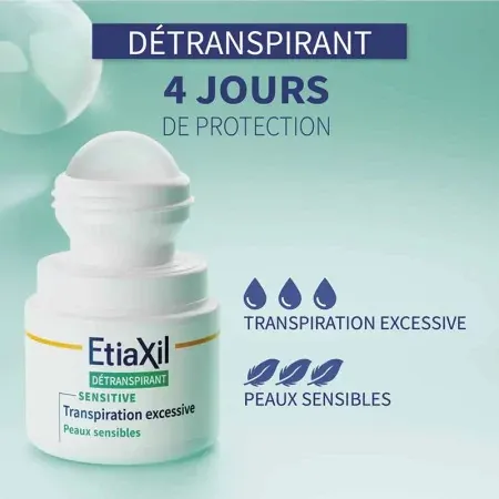 Etiaxil Détranspirant Aisselles Peaux Sensibles 2X15ml - Caractéristiques et efficacité