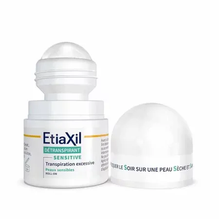 Etiaxil Détranspirant Aisselles Peaux Sensibles 2X15ml - Roll-on ouvert