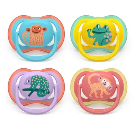 Philips Avent Ultra Air 18m+ Sucettes Motif Caméléon/Singe/Grenouille X2 - Univers Pharmacie