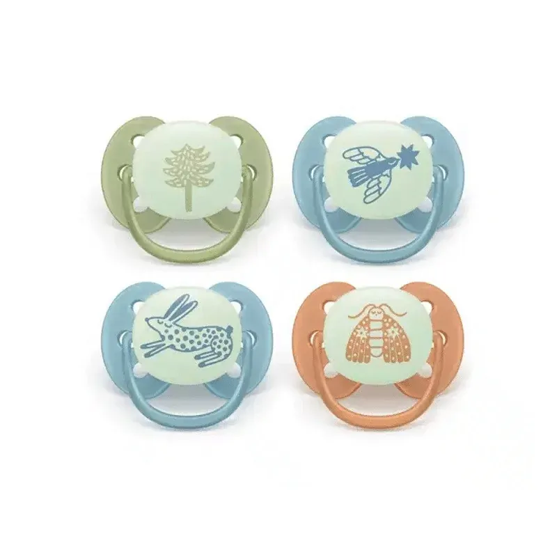 Philips Avent Ultra Soft Night Time Sucette 18m+ Sapin/Oiseau ou Lapin/Papillon de Nuit X2 - Univers Pharmacie