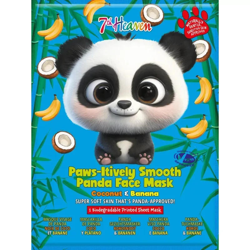 7th Heaven Masque en Tissu Visage Panda Coco et Banane - Univers Pharmacie