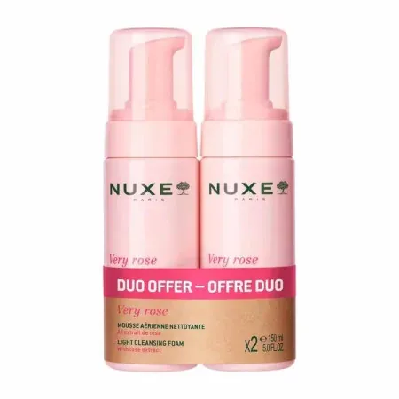 Nuxe Very Rose Mousse Aérienne Nettoyante 2X150ml - Univers Pharmacie