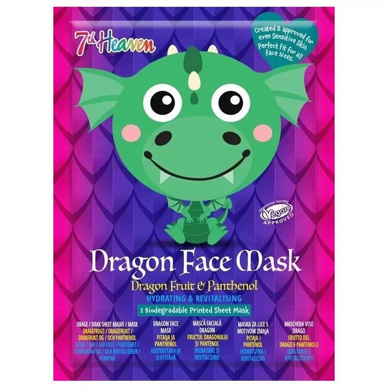 7th Heaven Masque en Tissu Dragon Visage Fruit du Dragon et Panthenol - Univers Pharmacie