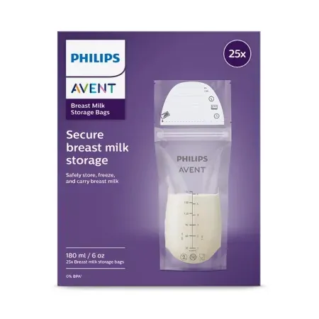 Philips Avent Sachets Conservation Lait 180ml X25 - Univers Pharmacie