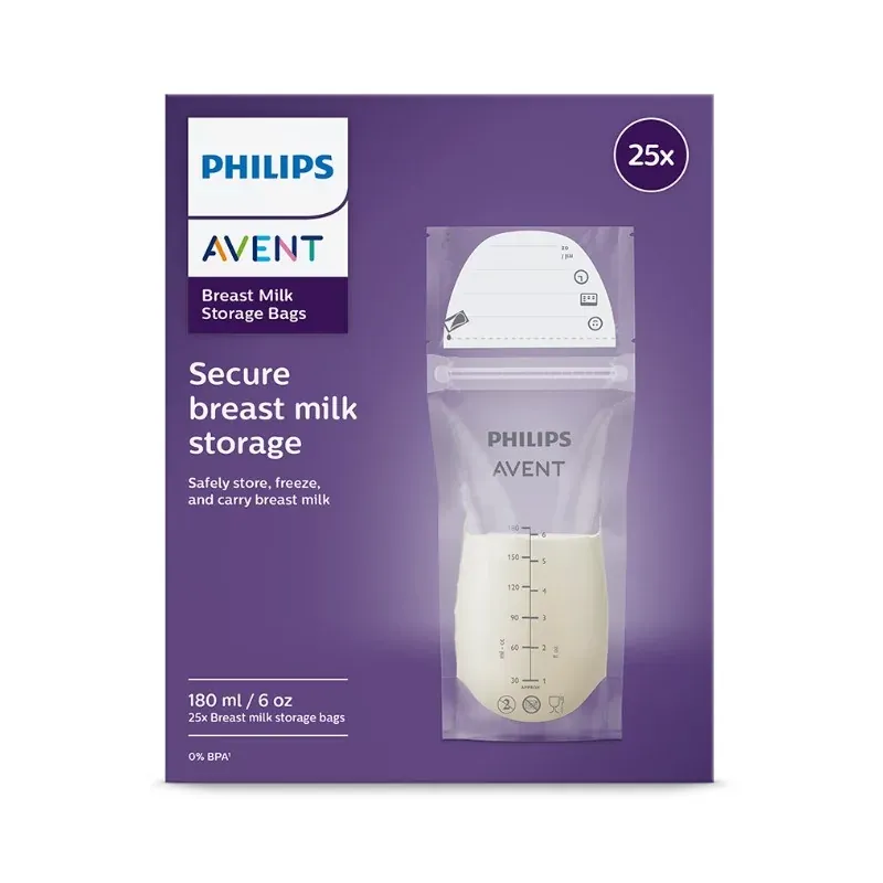 Philips Avent Sachets Conservation Lait 180ml X25 - Univers Pharmacie