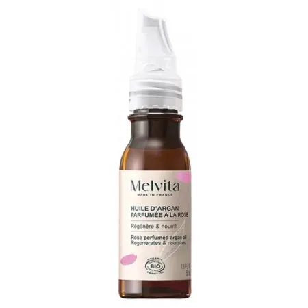 Melvita Huile d'Argan Parfumée à la Rose 50ml - Univers Pharmacie