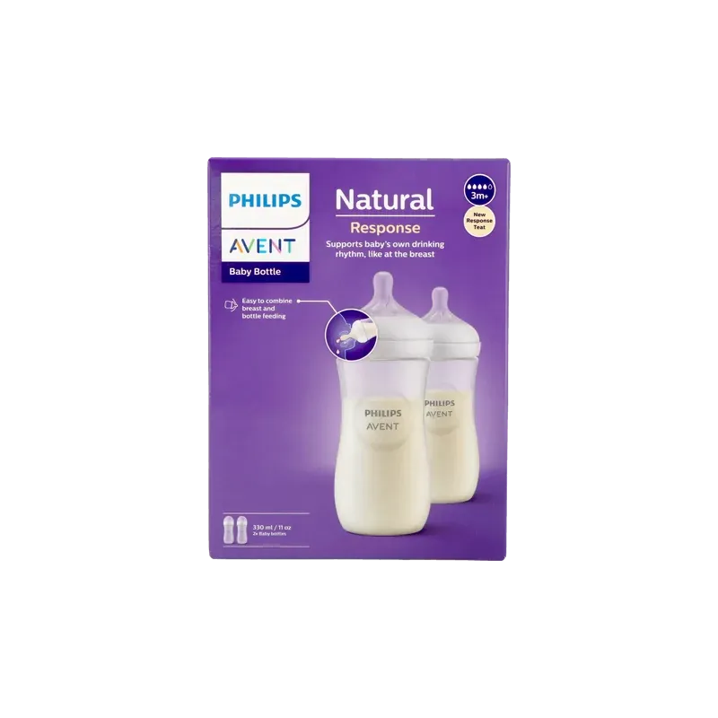 Philips Avent Natural Response Biberon 3m+ 2X330ml - Univers Pharmacie