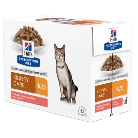 Hill's Prescription Diet Kidney Care k/d Saumon 12X85g - Univers Pharmacie