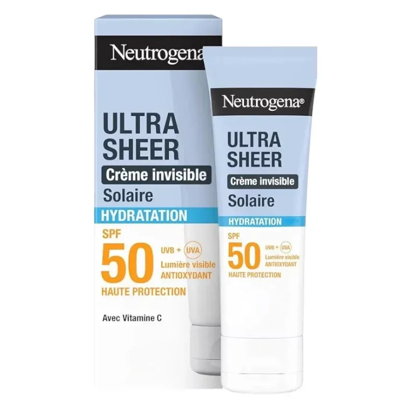 Neutrogena Ultra Sheer Crème Invisible Solaire Hydratation SPF50 50ml - Univers Pharmacie