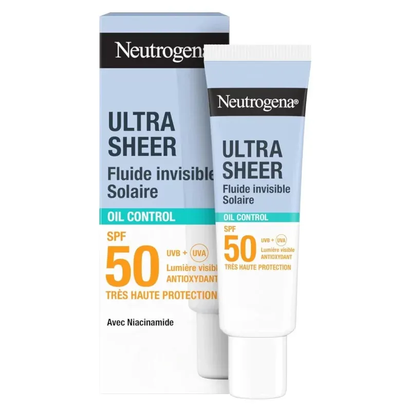 Neutrogena Ultra Sheer Fluide Invisible Solaire Oil Control SPF50 50ml - Univers Pharmacie