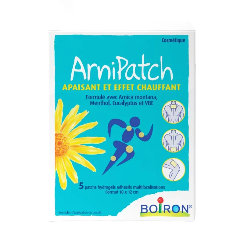 Boiron ArniPatch 10X12cm 5 patchs  - Univers Pharmacie