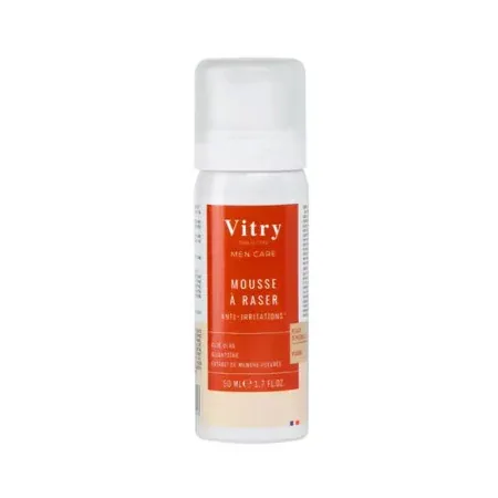 Vitry Men Care Mousse à Raser Anti-irritations 50ml - Univers Pharmacie