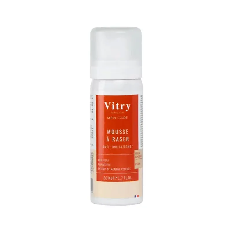 Vitry Men Care Mousse à Raser Anti-irritations 50ml - Univers Pharmacie