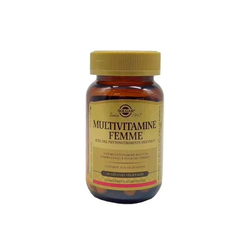 Solgar Multivitamine Femme 60 gélules - Univers Pharmacie