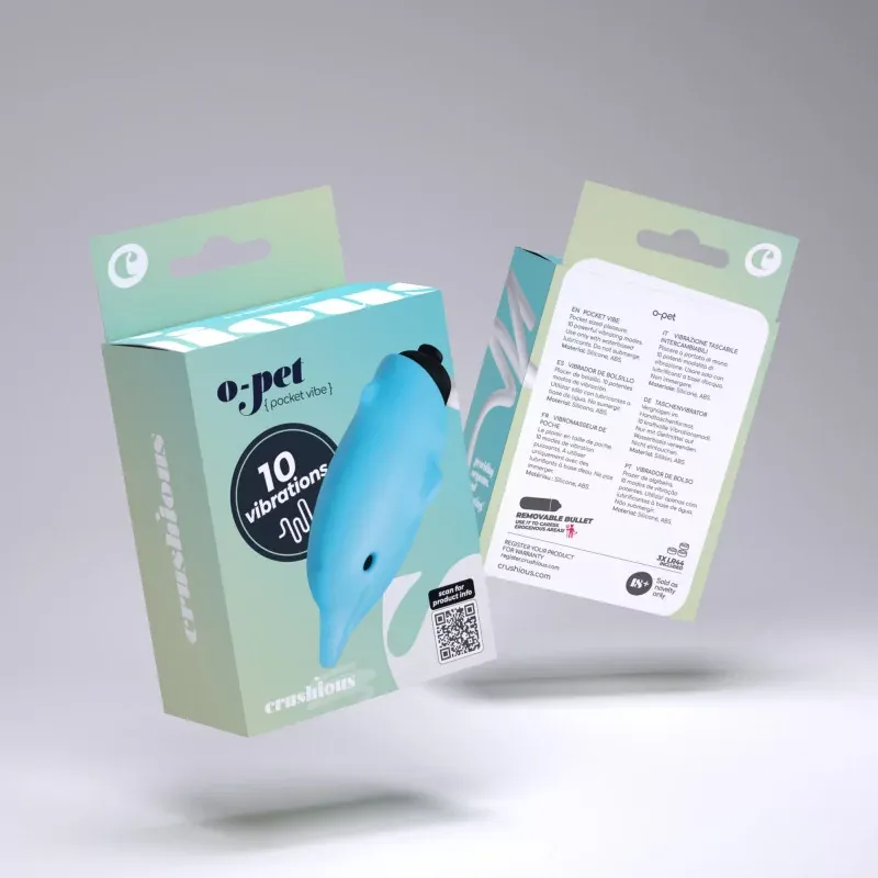 Crushious O-Pet Dauphin Vibromasseur de Poche - Univers Pharmacie