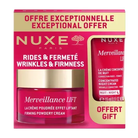 Nuxe Merveillance Lift La Crème Poudrée Effet Liftant 50ml + Crème Nuit 15ml - Univers Pharmacie