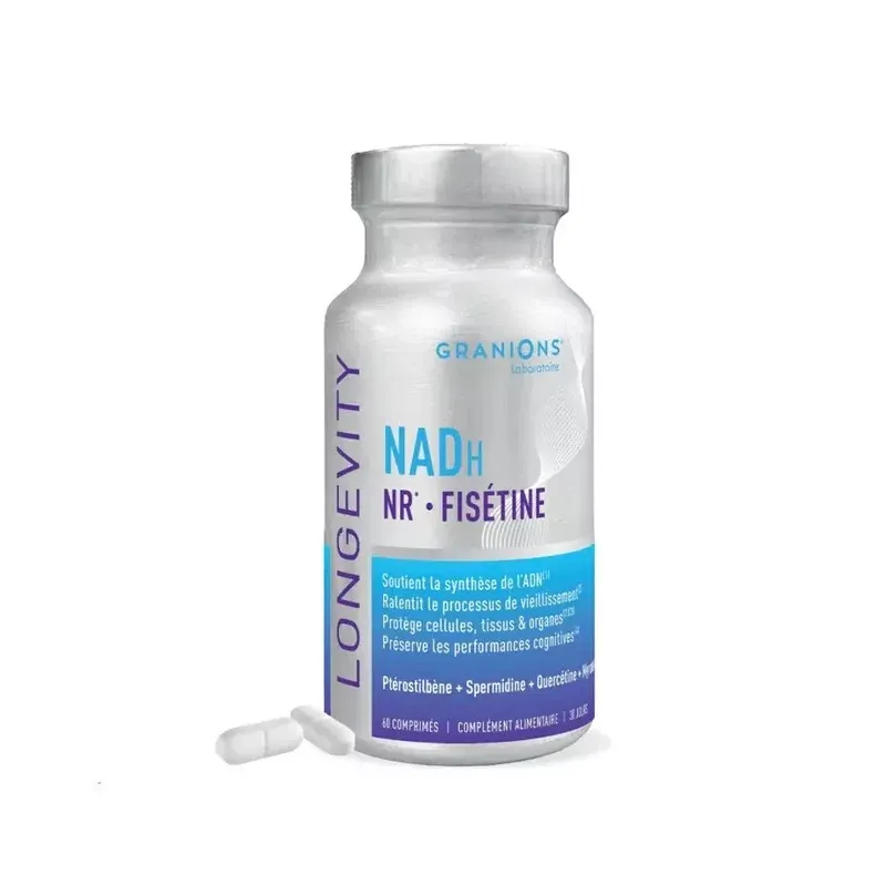 Granions Longevity NADH NR Fisétine 60 comprimés - Univers Pharmacie