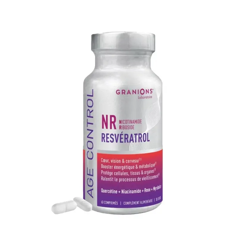 Granions Age Control NR Resvératrol 60 comprimés - Univers Pharmacie