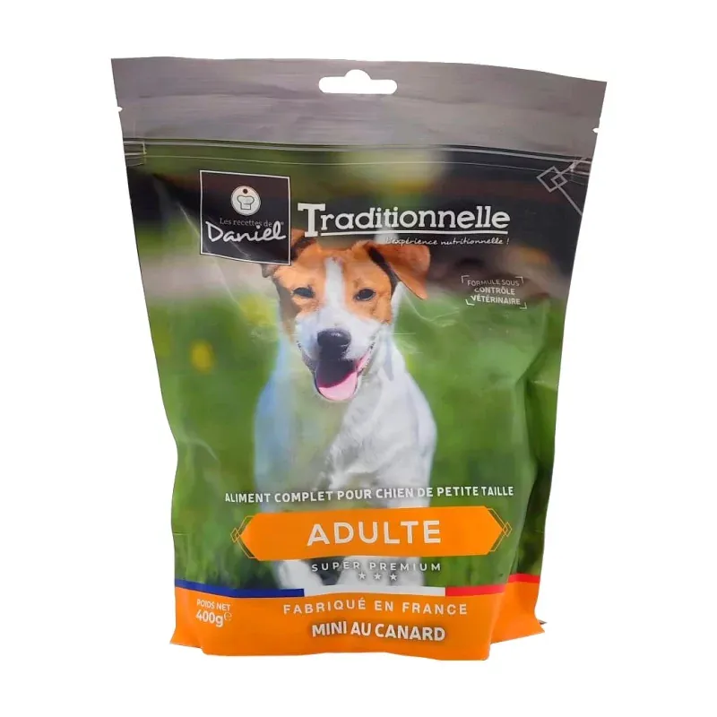 Les Recettes de Daniel Traditionnelle Croquettes Mini Canard 400g - Univers Pharmacie