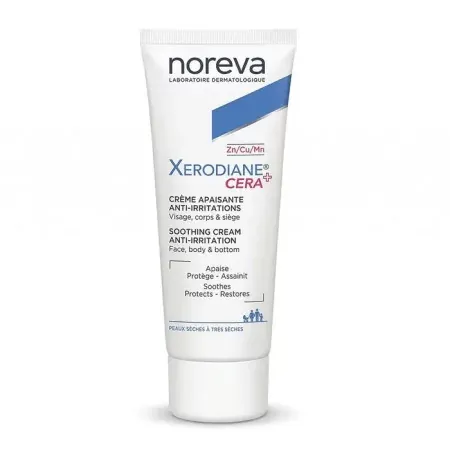 Noreva Xerodiane Cera+ Crème Apaisante Anti-irritations Zn/Cu/Mn 40ml - Univers Pharmacie