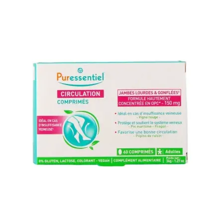 Puressentiel Circulation Comprimés X60 - Univers Pharmacie