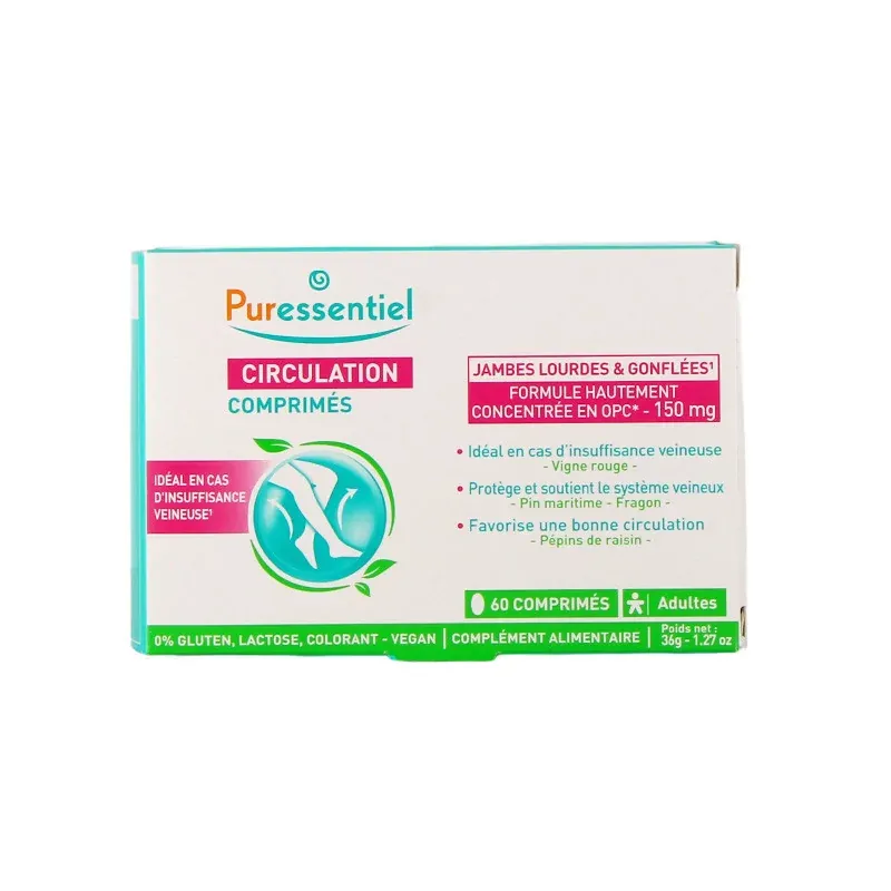 Puressentiel Circulation Comprimés X60 - Univers Pharmacie