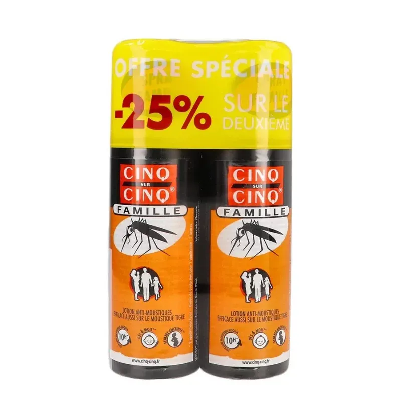 Cinq sur Cinq Spray Famille 2X100ml - Univers Pharmacie