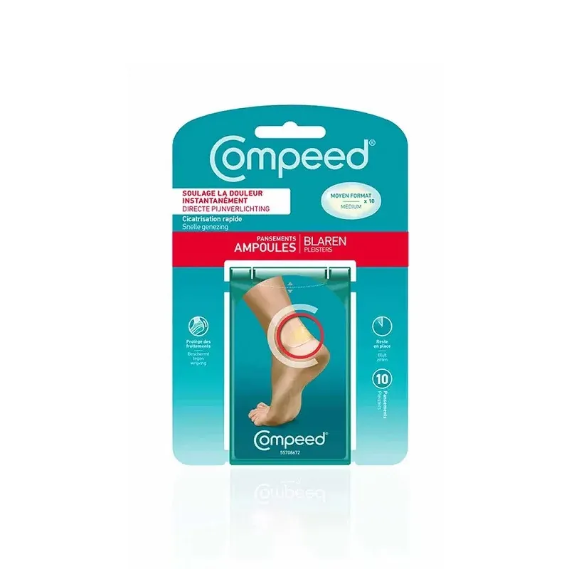 Compeed Pansements Ampoules Format Moyen X10 - Univers Pharmacie