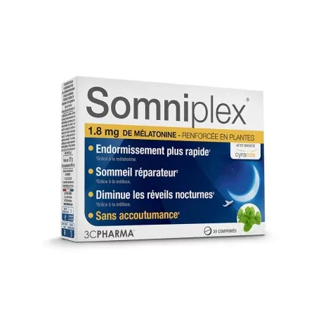 3C Pharma Somniplex 30 comprimés - Univers Pharmacie