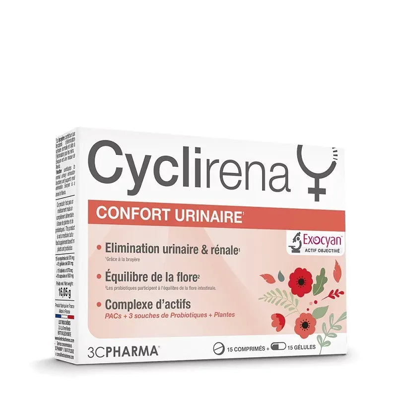 Cyclirena Confort Urinaire 15 comprimés + 15 gélules - Univers Pharmacie