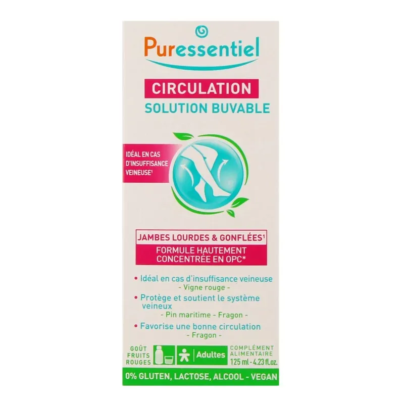 Puressentiel Circulation Solution Buvable 125ml - Univers Pharmacie