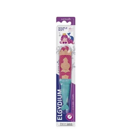 Elgydium Kids Mermaid 2/6 ans Brosse à Dents Souple - Univers Pharmacie