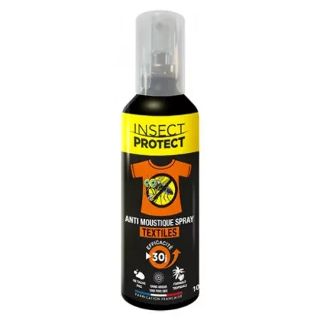 Insect Protect Anti-Moustiques Spray Textiles 100ml - Univers Pharmacie