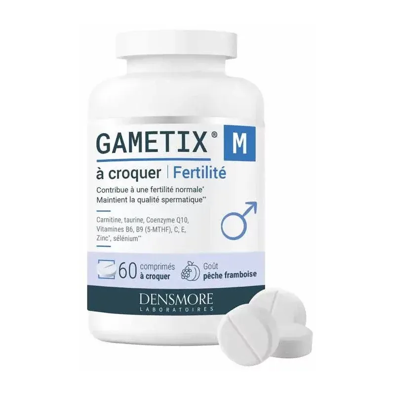 Densmore Gametix M Fertilité 60 comprimés à croquer - Univers Pharmacie