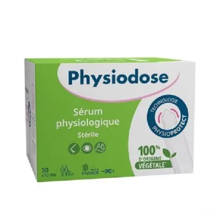Physiodose Sérum Physiologique Stérile 30X10ml - Univers Pharmacie