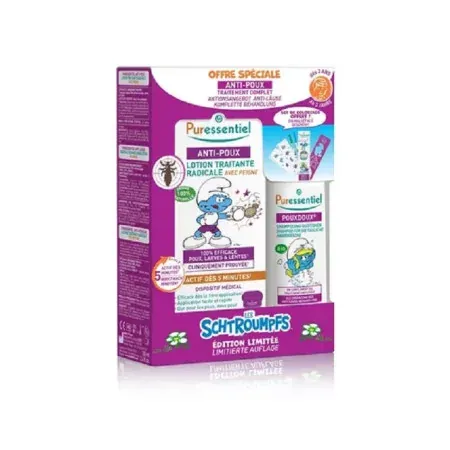 Puressentiel Les Schtroumpfs Anti-poux Traitement Complet - Univers Pharmacie