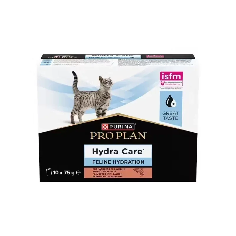 Purina Pro Plan Hydra Care Feline Hydration Saumon 10X75g - Univers Pharmacie