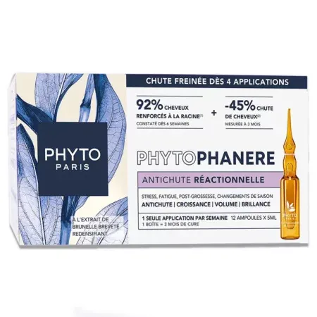 Phyto Phytophanère Antichute Réactionnelle 12 ampoules - Univers Pharmacie