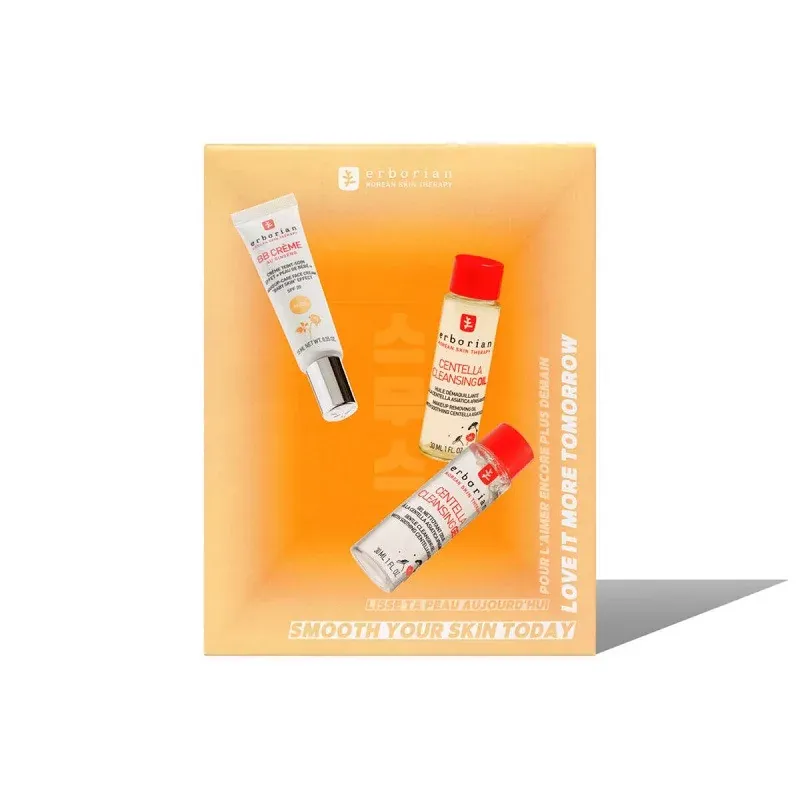 Coffret Le trio Lissant Huile Démaquillante 30ml + Gel Nettoyant 30ml + BB crème Nude 15ml - Univers Pharmacie