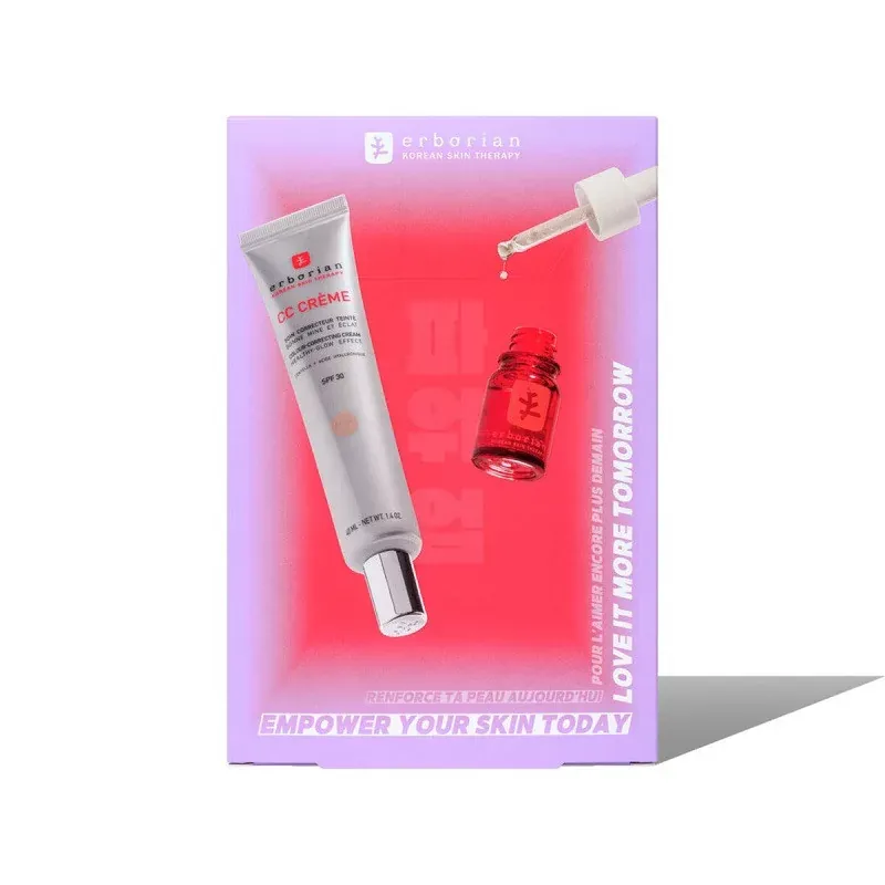 Erborian Coffret Les Iconiques CC Crème Clair 40ml + Skin Therapy 10ml - Univers Pharmacie