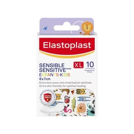 Elastoplast Sensible Enfants XL 10 pansements - Univers Pharmacie
