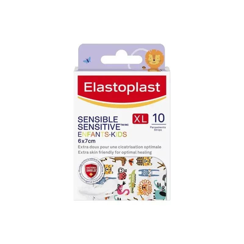 Elastoplast Sensible Enfants XL 10 pansements - Univers Pharmacie